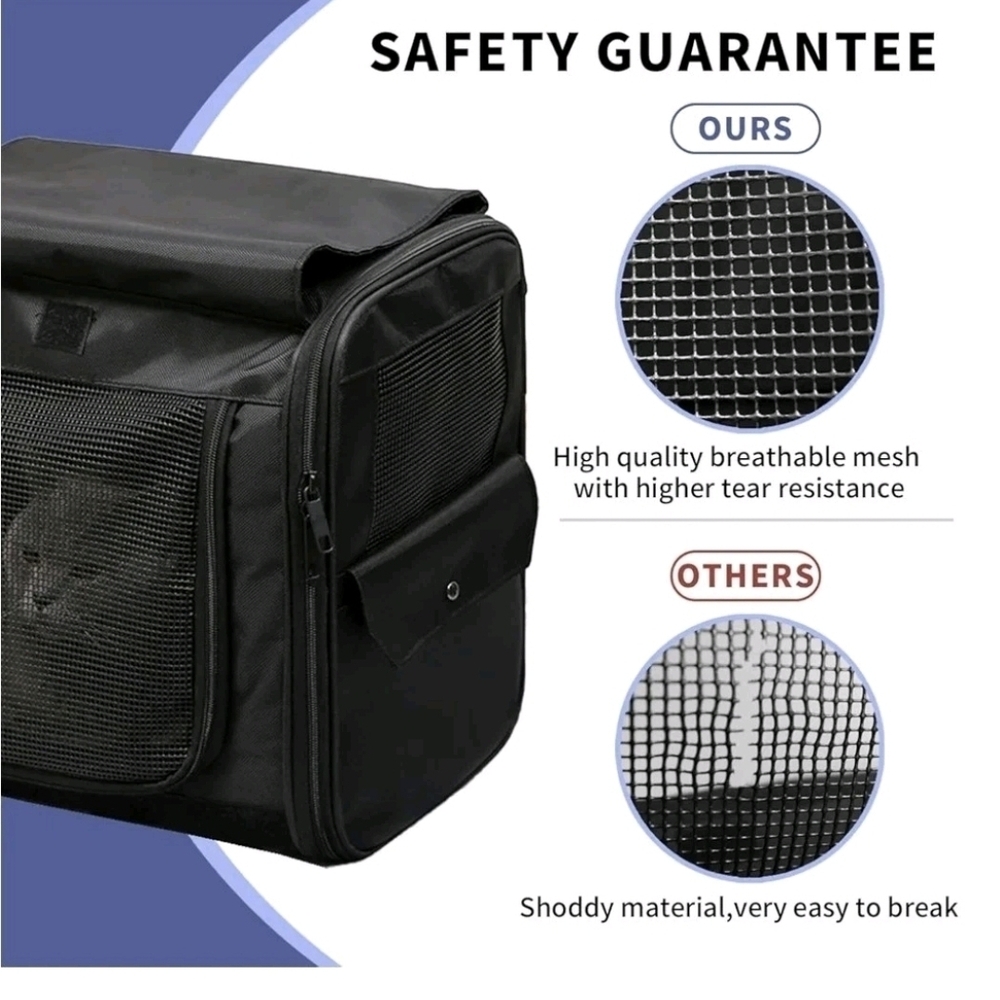 Pet Backpack Carrier for Cats and Dogs, Fits Up to 18 Lbs - Picture 6 of 8